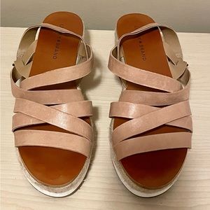 Never Been Worn! Lucky Brand Women’s Tan Colored Platform Sandals Size 10